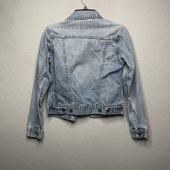 Cheap Monday Vital Blue Denim Jacket Heavy Worn XS - Picture 5 of 6